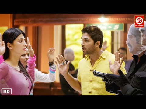 दखिए गुंडे बैंक लूटने आए तो अल्लू अर्जुन और श्रुति हसन ने कैसे बचाया- जबरदस्त रोमांटिक फुल एक्शन सीन