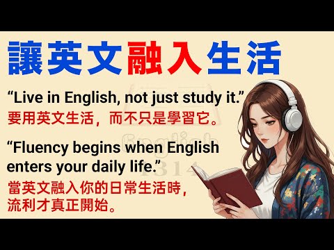 讓英文成為你生活的一部分 | 學英文故事第一級,適合英語初學者練 | 學英文最效率方法 | 中英字幕