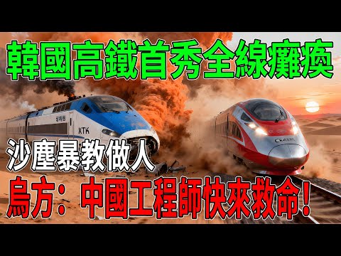 韓國高鐵中亞首秀“全線癱瘓”！沙塵暴教做人，烏方緊急求助：中國工程師快來救命！#科技#高鐵#中國高鐵#工程 #超級工程 #中國基建#建造