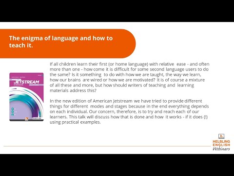 Jeremy Harmer - The enigma of language and how to teach it.