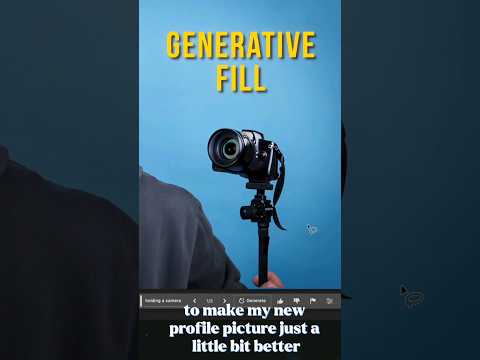 Using Adobe's New AI to Improve My Profile Picture! #shorts