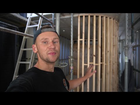 How to frame a curved wall