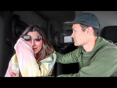 Our scariest day of van life. (winter in Yellowstone)