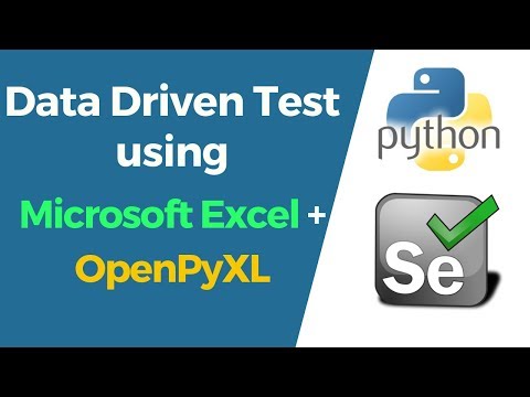 Selenium with Python Tutorial 26-Data Driven Testing using Microsoft Excel + OpenPyXL Module