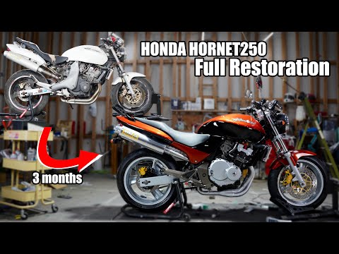 HONDA HORNET250|Record of 3 months of full motorcycle restoration.