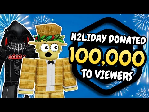 New Years Donation Madness in Pls Donate (w/ H2liday)