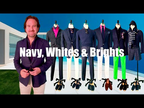 How to Wear Navy, White & Brights