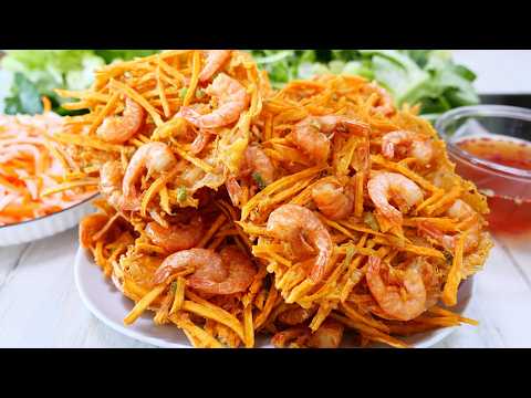 Công Thức Bánh Tôm Chiên Kiểu Mới Ngon Nhất Nào Giờ - Cách Chiên Không Bị Hút Dầu by Vanh Khuyen