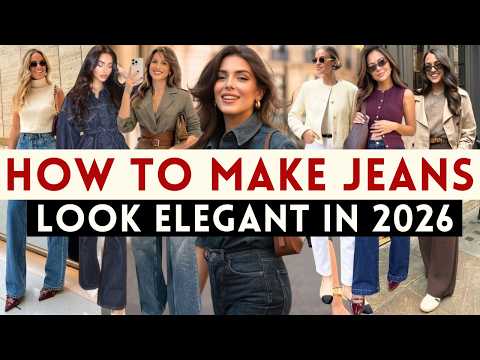 🔴How to Make Jeans Look Elegant | How To Look Elegant With 2026 JEANS TRENDS ! Mia Moda