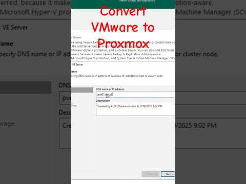 Convert VMware to Proxmox VE Server #homelab #proxmox #tech #techtok