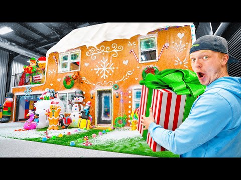 I Built A REAL Gingerbread House! LIFE SIZE!