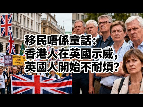 《移民唔係童話：香港人在英國示威，英國人開始不耐煩？》粤语