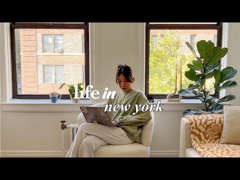 LIFE IN NYC | cozy holiday season, apt update, brand launch day, cooking favorite meal