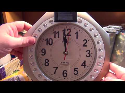 "Солнечные" часы (аккумулятор вместо батареек) ☀