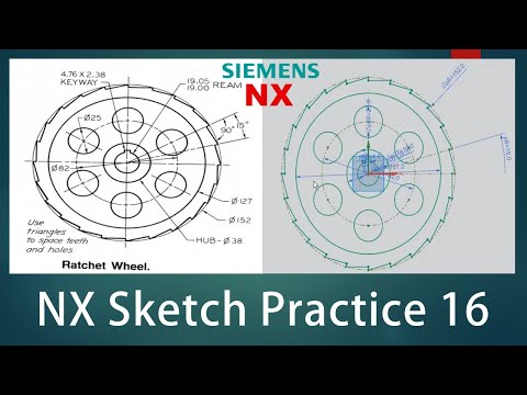 NX Sketch Practice - 16