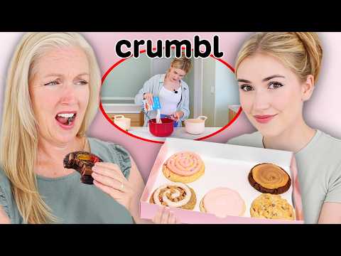 Mom Judges "Crumbl" Cookies.. that I made.. but she doesn't know that