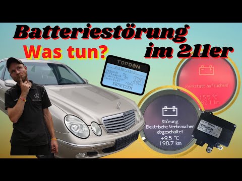 Battery failure in a Mercedes W211 | What now? | Backup battery / BSG control unit? MB Classic Cars