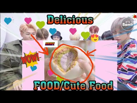 BTS Reaction To Food/ Cute Food ❤️❤️ Delicious food every day