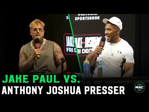 Anthony Joshua to Jake Paul: "I'm here to BREAK his face" | Press Conference
