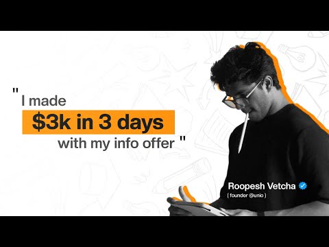 How he made $3000 in 3 days with his personal brand