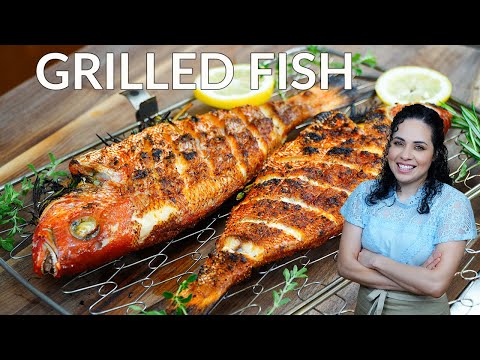 How to GRILL Fish | Grilled RED SNAPPER | How to bake a RED SNAPPER