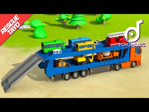열꼬마자동차 | #RESCUETAYO '레스큐 타요' 구조대 버전 | 꼬마버스 타요 TAYO 어린이 구조대 동요