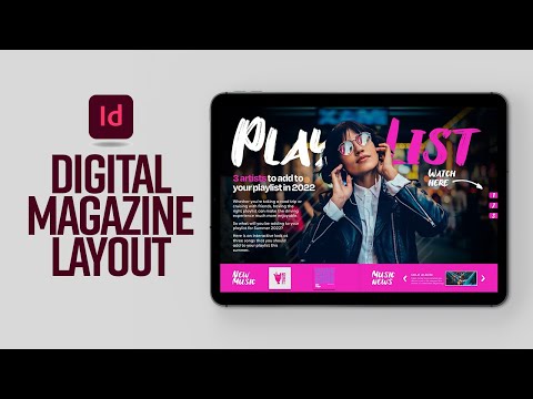 Learn how to create an interactive magazine with pop-out videos and animation in Adobe InDesign