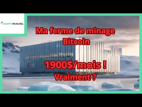 Ma ferme de minage Bitcoin. 1900$/mois ! Vraiment ?