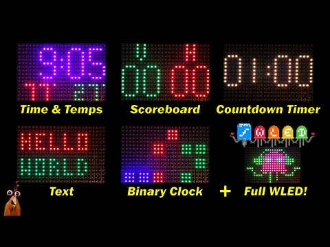 ESP32 LED Matrix: Multi-Function with FULL WLED and more!