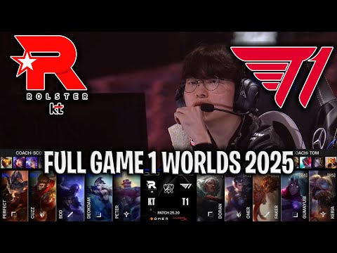 WORLDS FINALS BEGIN! - KT vs T1 Game 1 WORLDS 2025 GRAND FINALS | KT ROLSTER vs T1 G1 WORLDS 2025