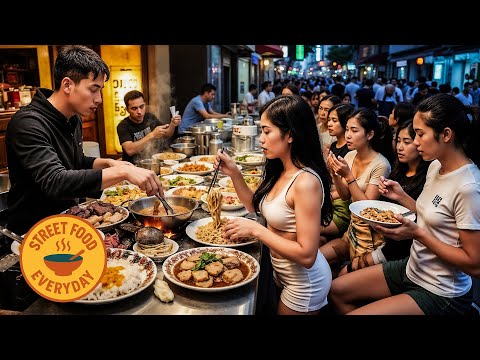 His Skills Earn Him $1,000 Every Day — Street Food Master at Work!