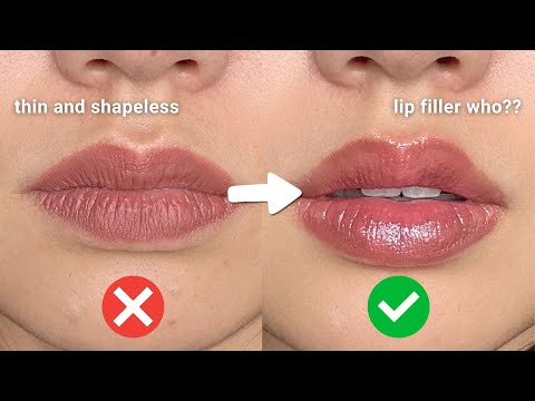 FAKE LIP FILLER Using Lip Contouring Techniques