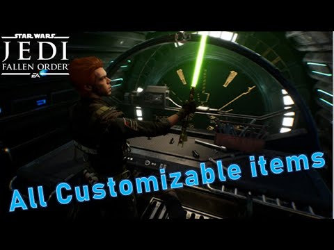 Star Wars Jedi Fallen Order   All customizable gear Unlocked!