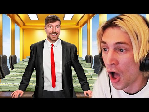 $1 vs $10,000,000 Job! | xQc Reacts to MrBeast