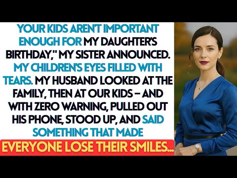 Sister Said 'Your Kids Aren't Important Enough For My Daughter's Birthday'—Then..