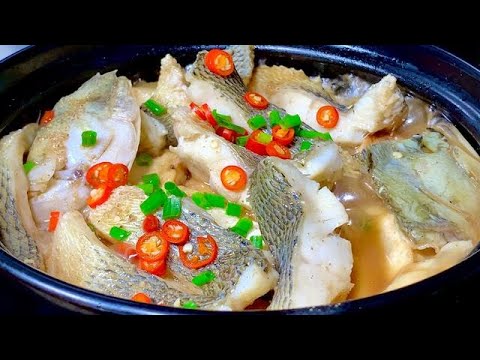 冬天要多吃鱸魚，教你鱸魚最簡單的家常做法，肉嫩多汁，香味十足【阿朝哥美食 】#鱸魚料理 #鱸魚 #鱸魚食譜 #鱸魚煮法 #seabass