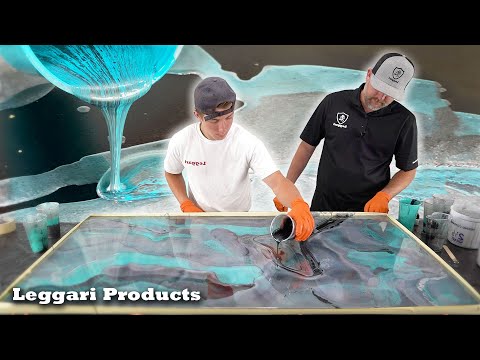 First Time Using Epoxy Walkthrough From Start To Finish | Coat Right Over Wood Surface | Dirty Pour