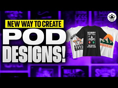 The Fastest Way to Make Print-on-Demand Designs with AI (PodSpy.io Tutorial)