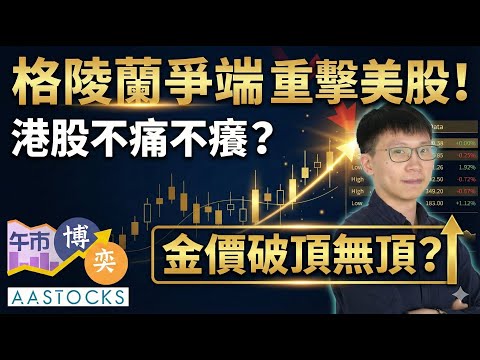 【港股5連跌📉？】金價破頂無頂🚀？中移動 (0941) 跌定未？格陵蘭爭端 重擊美股💀 港股不痛不癢🤨？︱黃灝然︱午市博奕︱2026-1-21