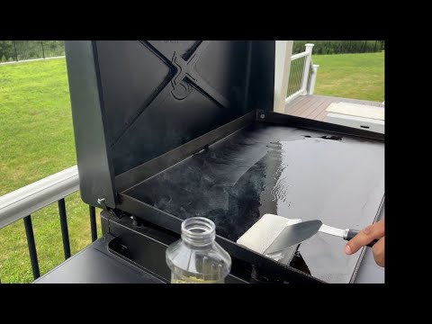 Seasoning my Blackstone Culinary 36” inch griddle model 1932 Tips and Tricks