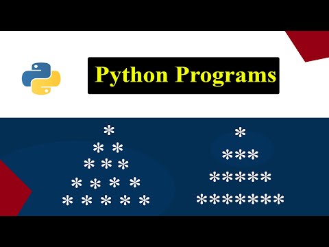 Printing Stars "*" in Pyramid Shape | Triangle | Python Pattern Program