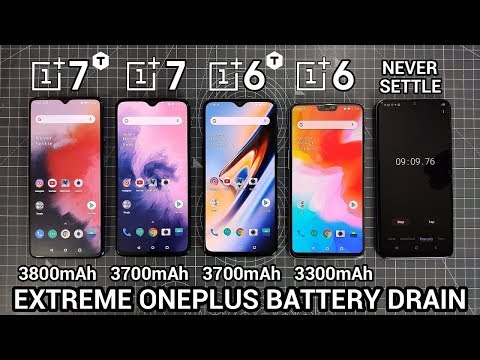 EXTREME OnePlus BATTERY DRAIN TEST - OnePlus 7T vs OnePlus 7 vs OnePlus 6T vs OnePlus 6!