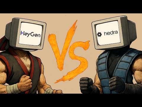 Hedra (Character 3) vs Heygen (Avatar 4) - AI Lipsync Battle