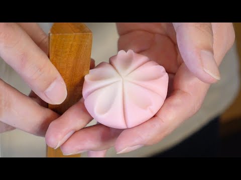 Fantastic beautiful Wagashi! Japanese sweets flower cake making / 日式和菓子 -Taiwanese Food