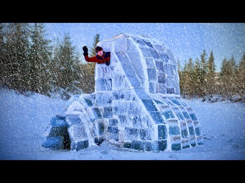 Two Story Ice Igloo Build At -47°F