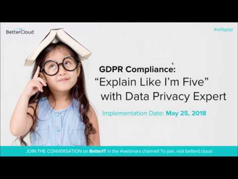 GDPR Compliance: “Explain Like I’m Five” with Data Privacy Expert