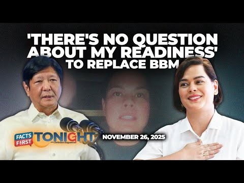 Sara Duterte says she's ready to replace BBM