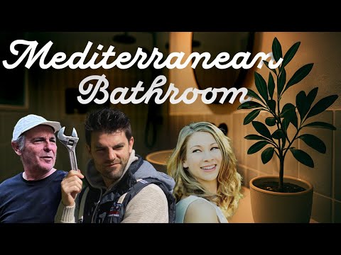We Renovate an Old Bathroom  in 1 Week | Full DIY Mediterranean Build