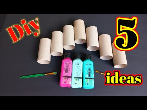 5 awesome ideas with toilet paper rolls! Home decoration ideas