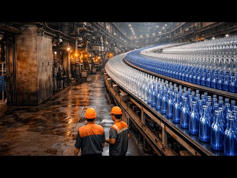 Inside Glass Factory – How Raw Sand Turns into Endless Glass Products (Full Process)